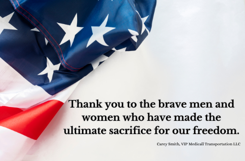 Thank you to the brave men and women who have made the ultimate sacrifice for our freedom.